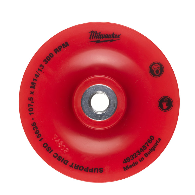 Milwaukee Zubehör flexibler Stützteller | 110 mm, Achsloch 14,2 mm - 4932345760