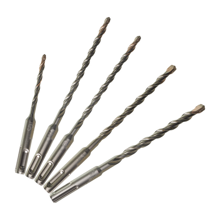 Milwaukee Zubehör-Set SDS-Plus Bohrhämmer (5-teilig) – Inhalt: ø 5,5 x110 mm und ø 5,5 6 7 8 x160 mm – 4932352834
