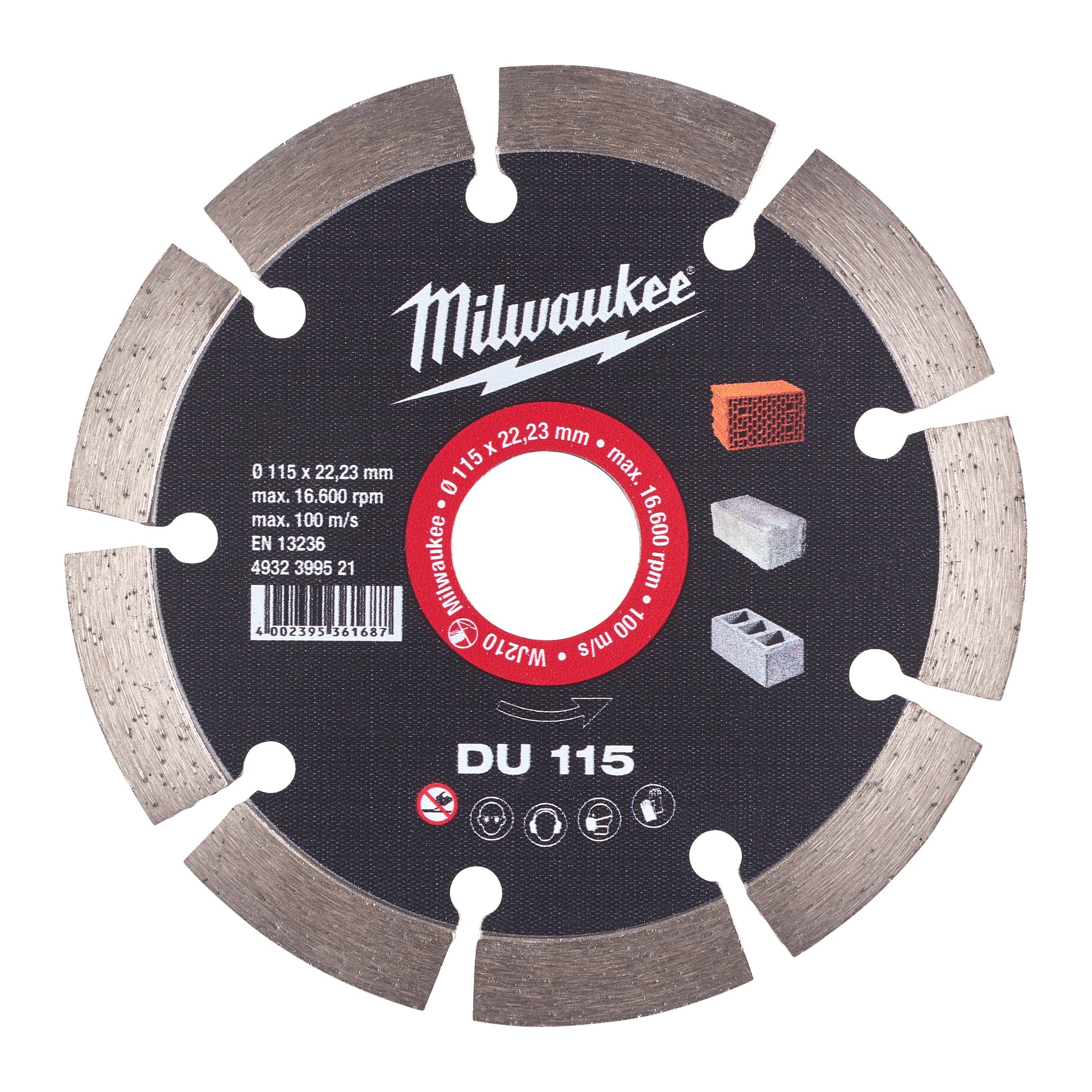 Milwaukee Zubehör Diamant-Trennscheibe du 115 – 4932399521
