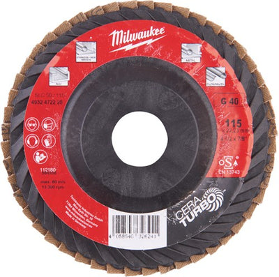 Milwaukee Zubehör Lamellenschleifscheibe SLC50 115 G40 – 1. Cer – 4932472228