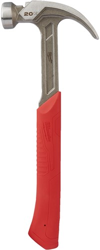 Milwaukee-Zubehör, gebogener Klauenhammer aus Stahl, 16 Unzen, 450 g – 4932478656