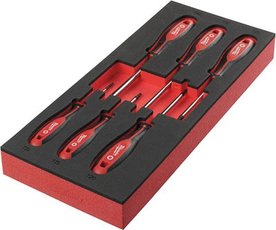 Milwaukee Zubehör Schaumstoff-Inlay-Schraubendreher-Set 2 (6 Stück) – 4932492392