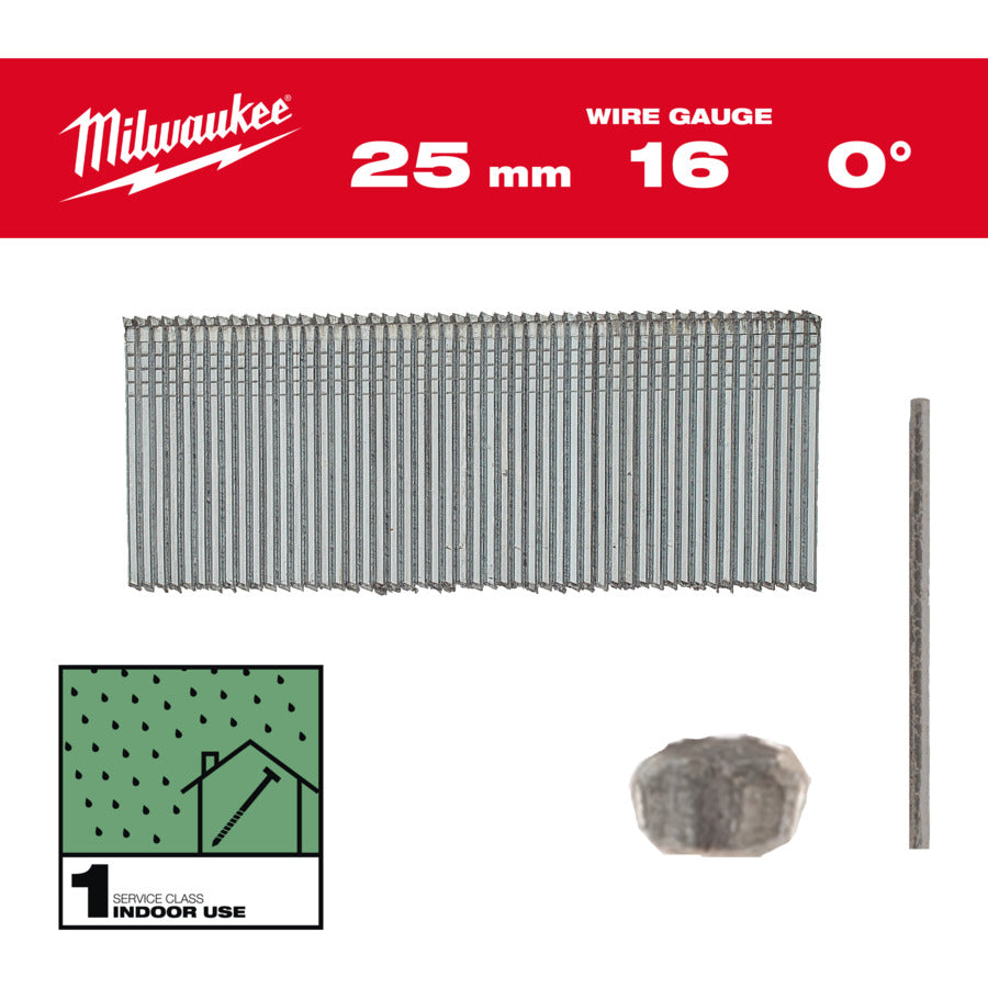 Milwaukee Abschlussnagel verzinkt | 16g | 32mm | sc1 | 5000 Stück - 4932498313