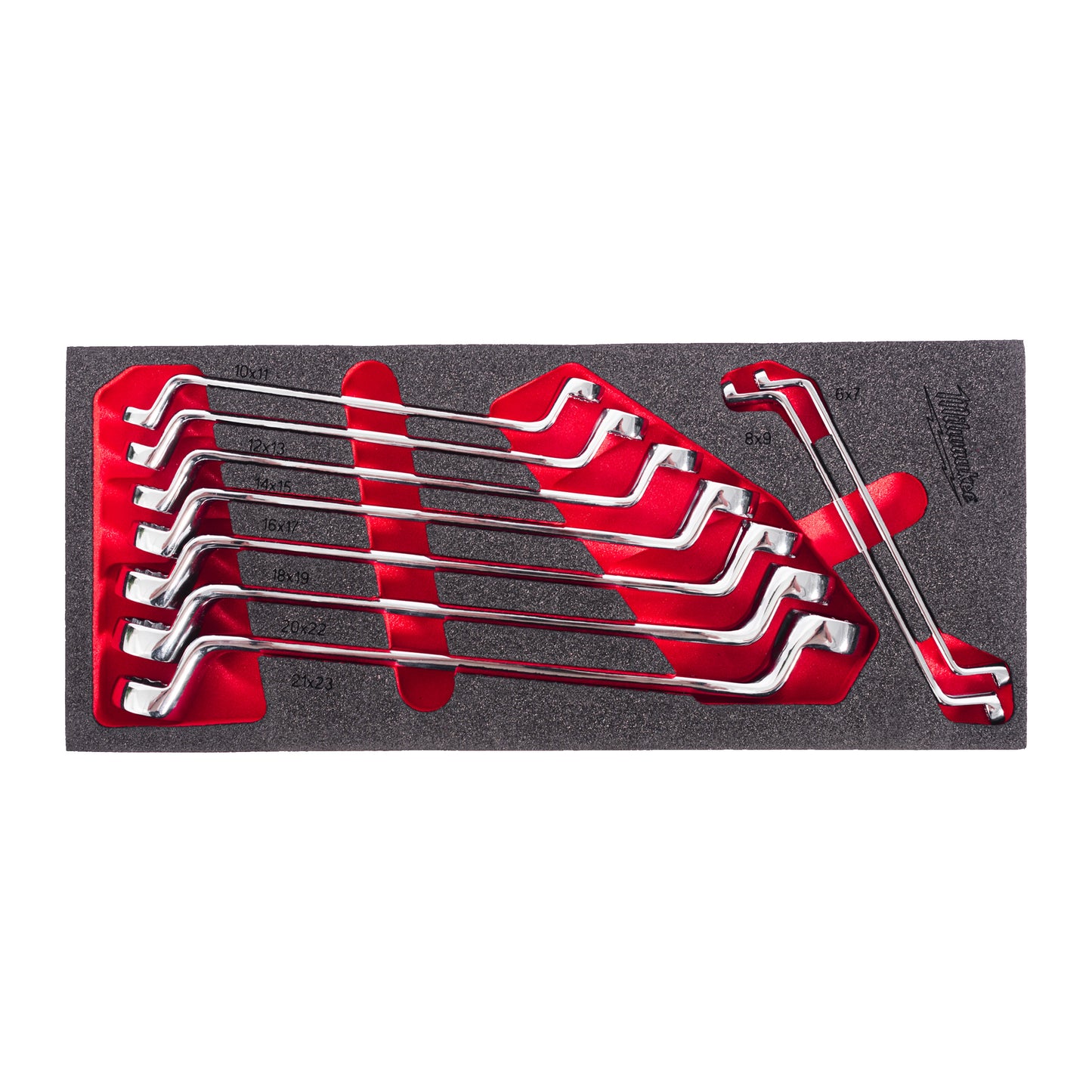 Milwaukee Ringschlüsselsatz | foam inlay | double | 9 pieces - 4932499086