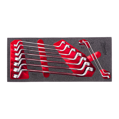 Milwaukee Ringschlüsselsatz | foam inlay | double | 9 pieces - 4932499086