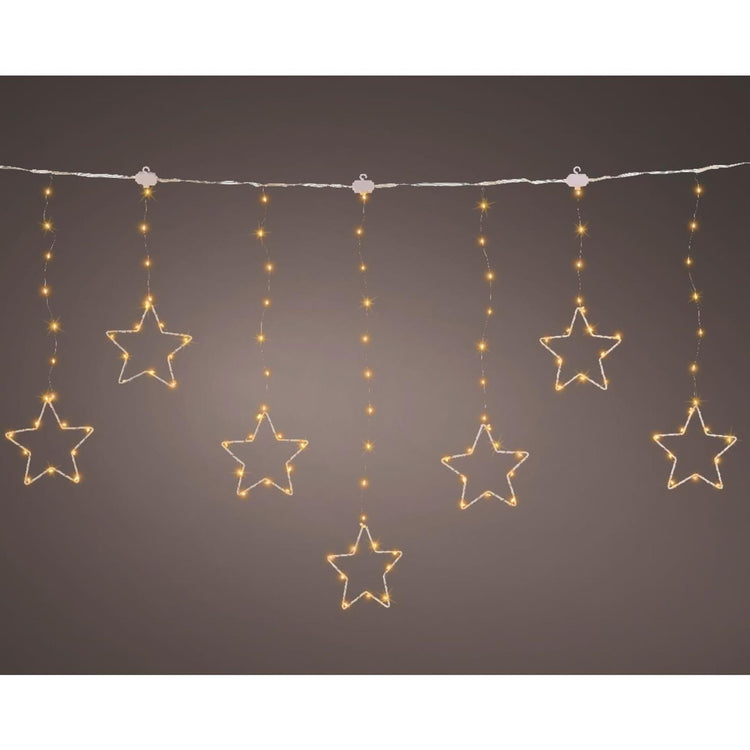 Lumineo Lichtvorhang Sterne 156led 120x60cm