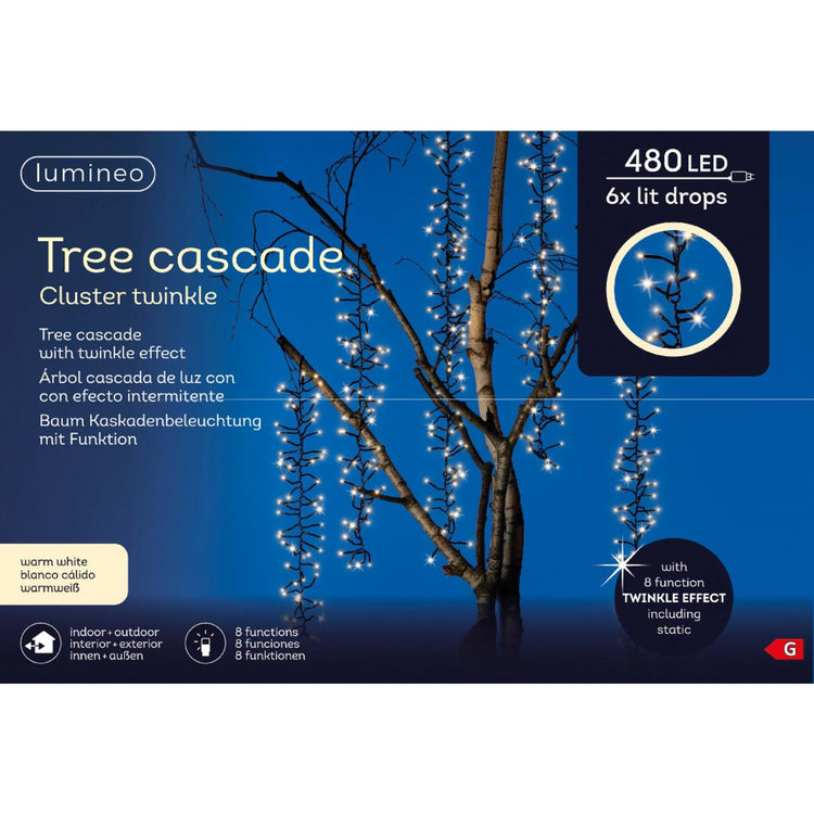 Lumineo Lichtvorhang für Baum 480led 200cm