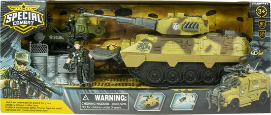 Intro-Spezialkampfpanzer mit Hubschrauber und diversem Zubehör