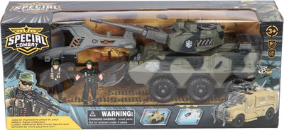 Intro-Spezialkampfpanzer mit Hubschrauber und 2 Figuren