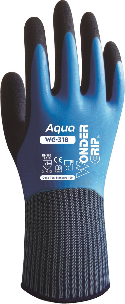 Wondergrip Wonder Grip Aqua-Handschuhe blau