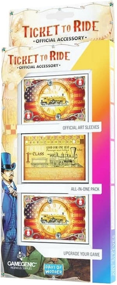 Gamegenic Brettspielhüllen „Ticket to Ride USA“ (152 Stück) – Zubehör