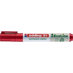 Permanent marker edding ecoline 21 1.5-3mm red