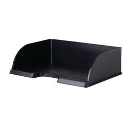 Briefablagen 5233 Polystyrol A4 schwarz quer stapelbar