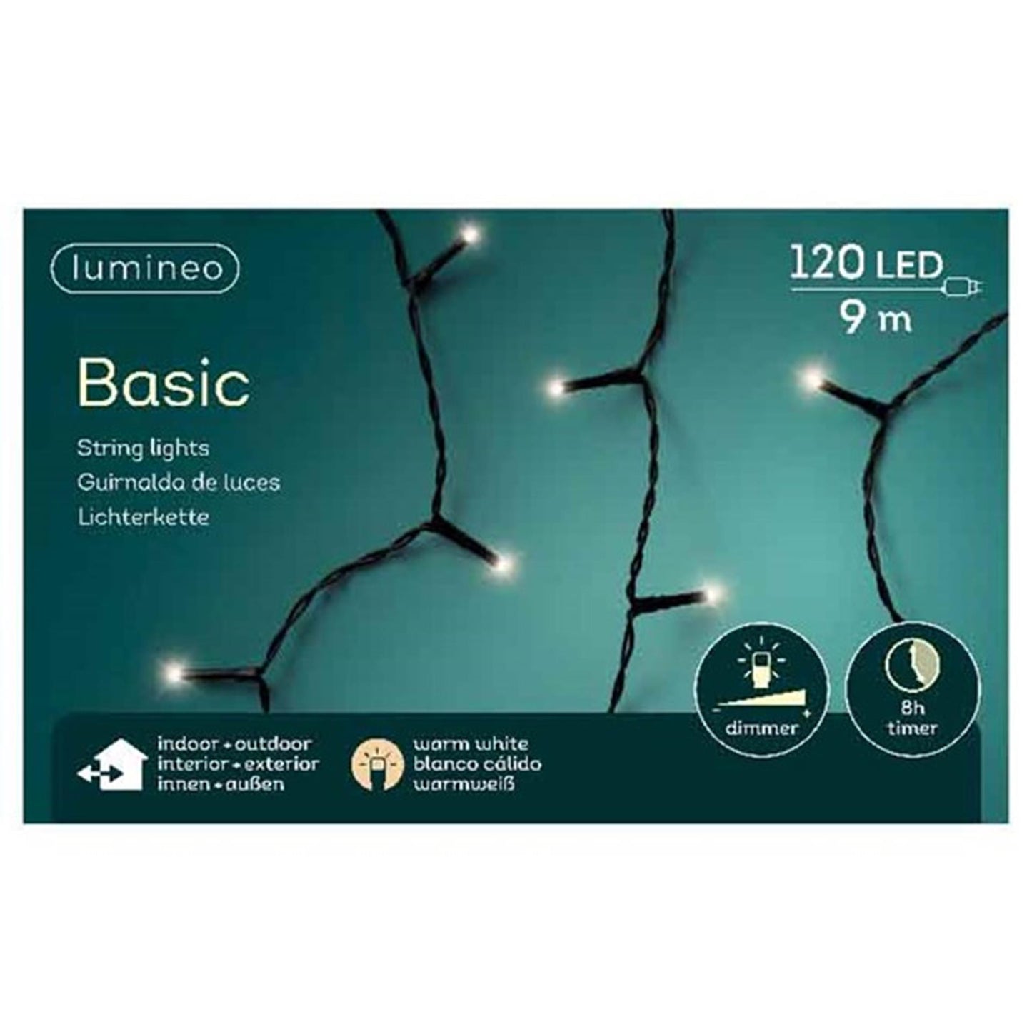 Lumineo Weihnachtsbeleuchtung Basic 120l warmweiß