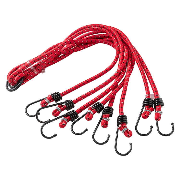 Mack 1006829 - Gummiband 8 Haken rot | 5 Stück