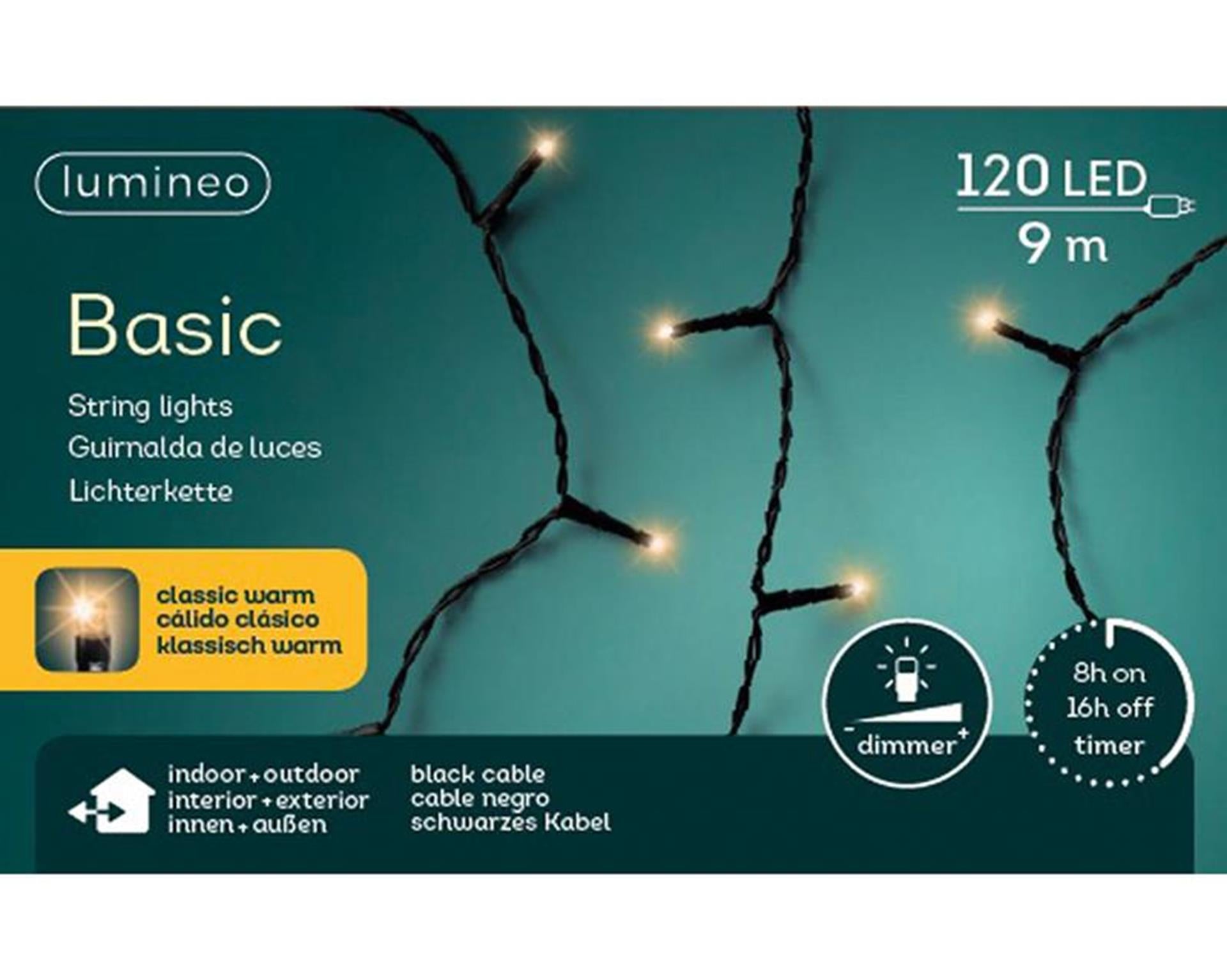 Lumineo Weihnachtsbeleuchtung Basic 120l Classicwarm