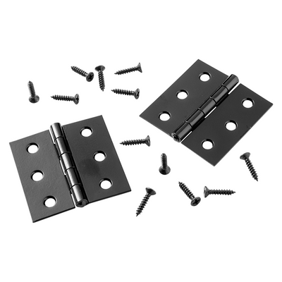 Mack 1071166 - 2 Vierkantscharniere schwarz H 51 x B 51 mm | 5 Stück
