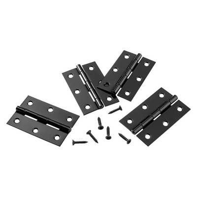 Mack 1071169 - 4 schwere Scharniere schwarz H 63 x B 42 mm | 5 Stück