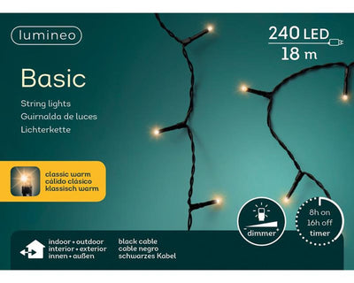 Lumineo Weihnachtsbeleuchtung Basic 240l klassisch warm
