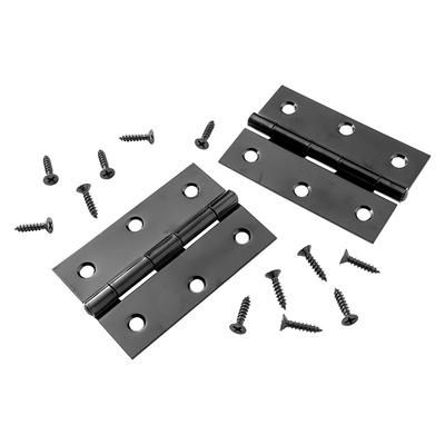 Mack 1071171 - 2 schwere Scharniere schwarz H 90 x B 60 mm | 5 Stück