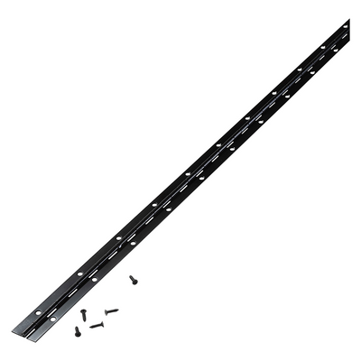 Mack 1071202 - Klavierscharnier schwarz L 72 cm x 28 mm | 6 Stück