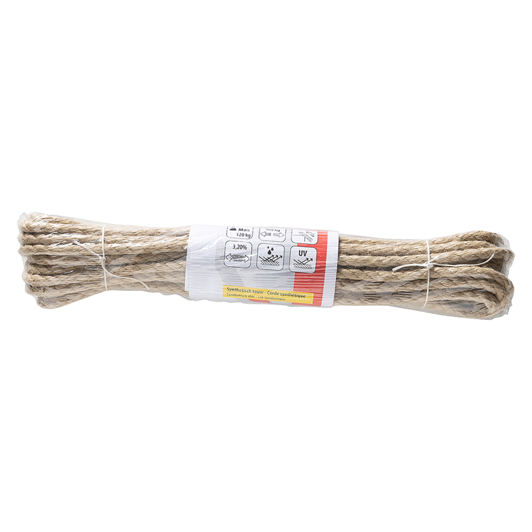 Mack 1072403 – synthetischer Flachs 8 mm 10 m PPtex | 5 Stück