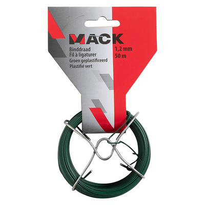Mack 1072130 - Bindedraht grün pink. 1,2 mm 50 m Typ 2 7 | 5 Stück