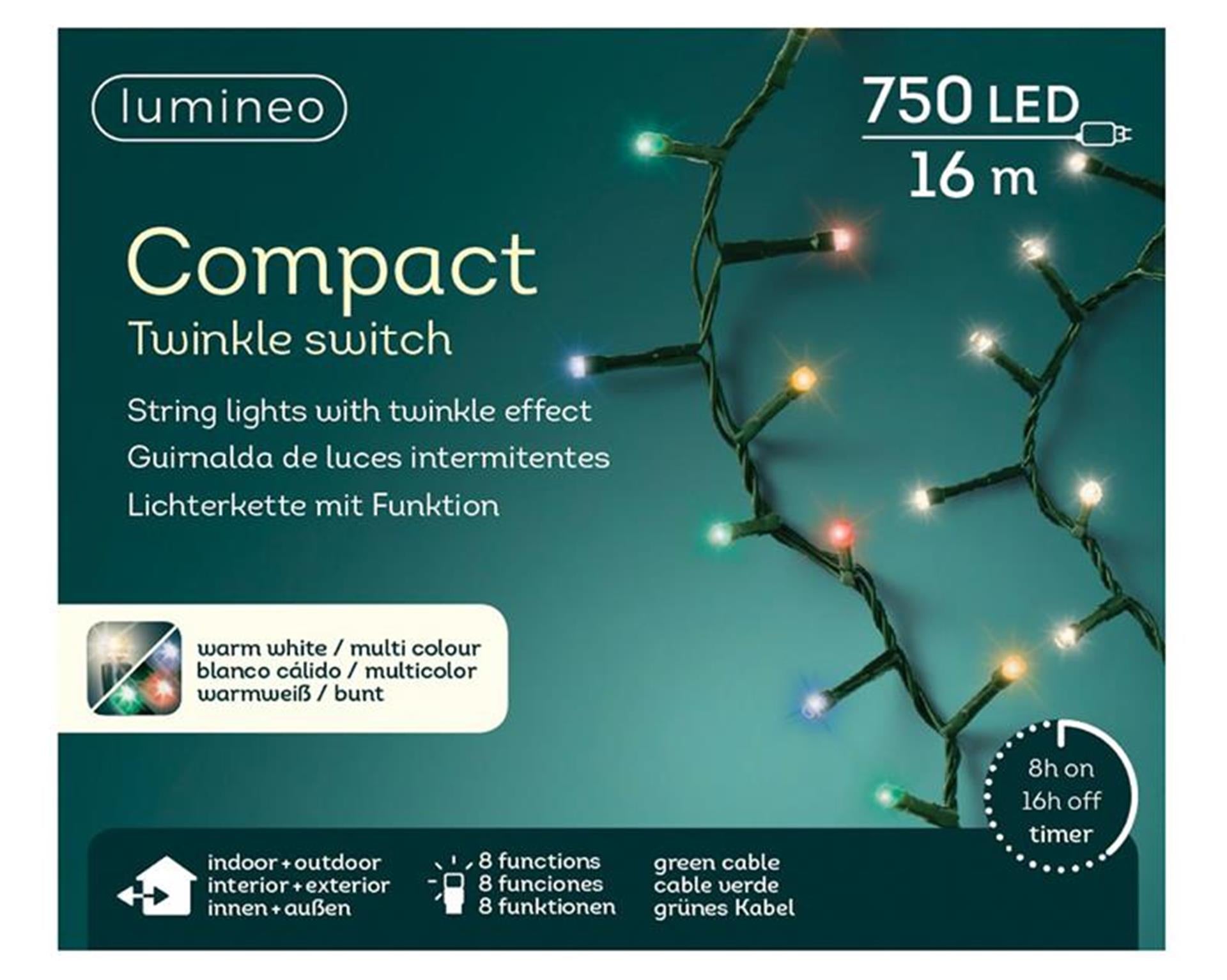 Lumineo LED-Kompaktleuchten mit Farbwechsel, 750 l