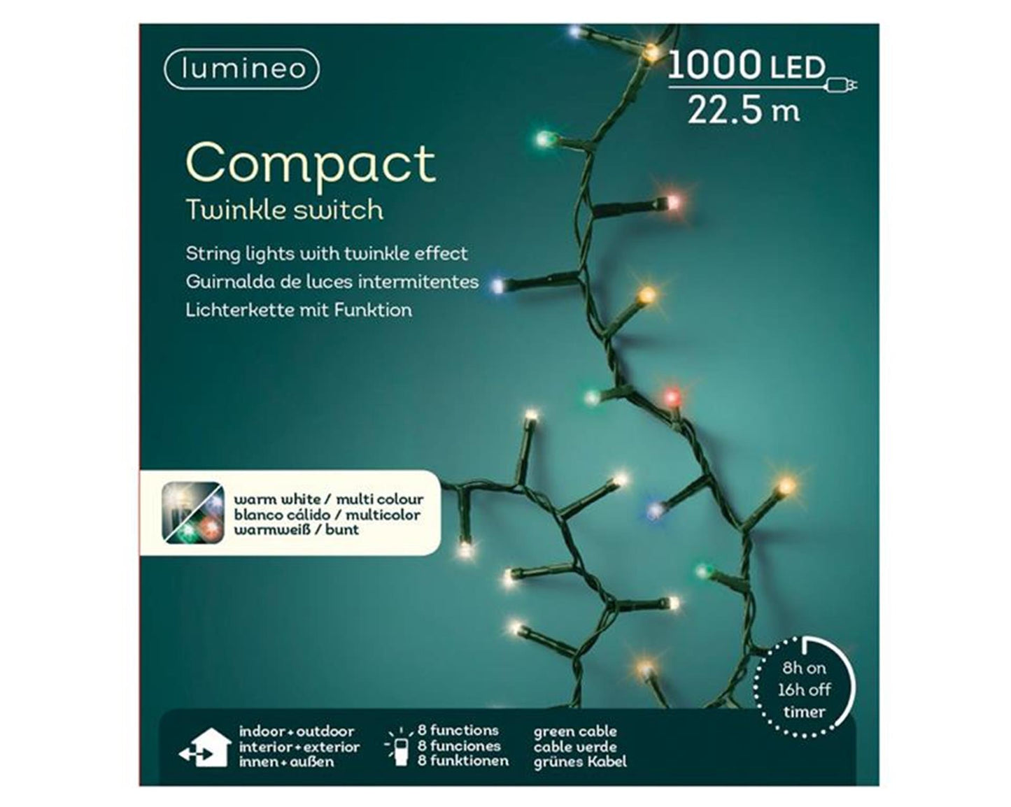 Lumineo LED-Kompaktleuchten mit Farbwechsel, 1000 l