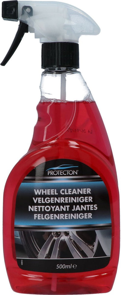 Protecton Felgenreiniger – entfernt mühelos Bremsstaub, Ölrückstände, Straßenschmutz – für Autofelgen aus Metall und Stahl, Radkappen aus Kunststoff – 500 ml