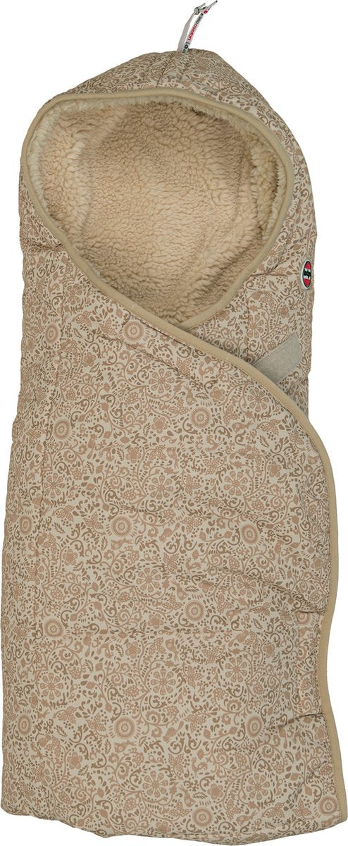 Lodger Wrapper - Wickeldecke für Autositz - Beige - 0-9 Monate - winddicht warm - Babyschal