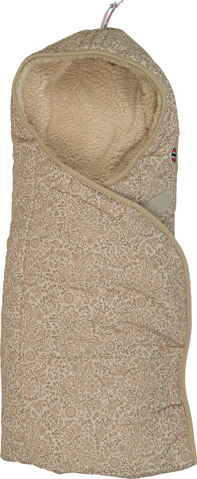 Lodger Wrapper - Wickeldecke für Autositz - Beige - 0-9 Monate - winddicht warm - Babyschal