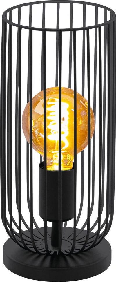 Eglo Roccamena Tischlampe – E27 – 31 cm – Metall – Schwarz