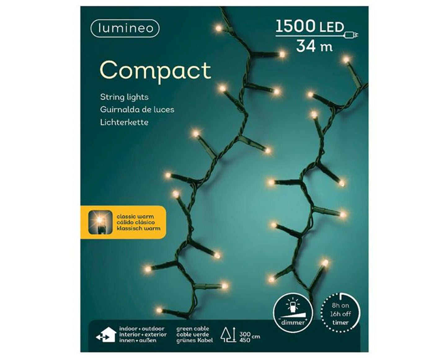 Lumineo LED-Kompaktleuchten stetig 1500l 34m