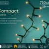 Lumineo Weihnachtsbeleuchtung kompakt funkelnd 750l