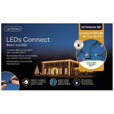 Lumineo-LEDs verbinden grundlegende Funkelfarbe 18,7 m