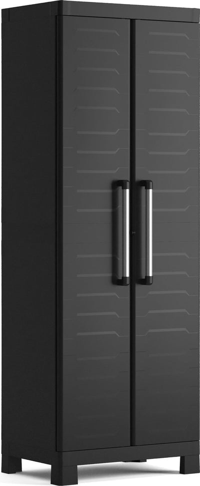 Keter Detroit Aufbewahrungsschrank – Mehrzweck – 3 Regale – 45 x 65 x 182 cm – Schwarz
