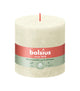 Bolsius rustikale Blockkerze Soft Pearl ø100x100 mm 62 Stunden (3 Stück)