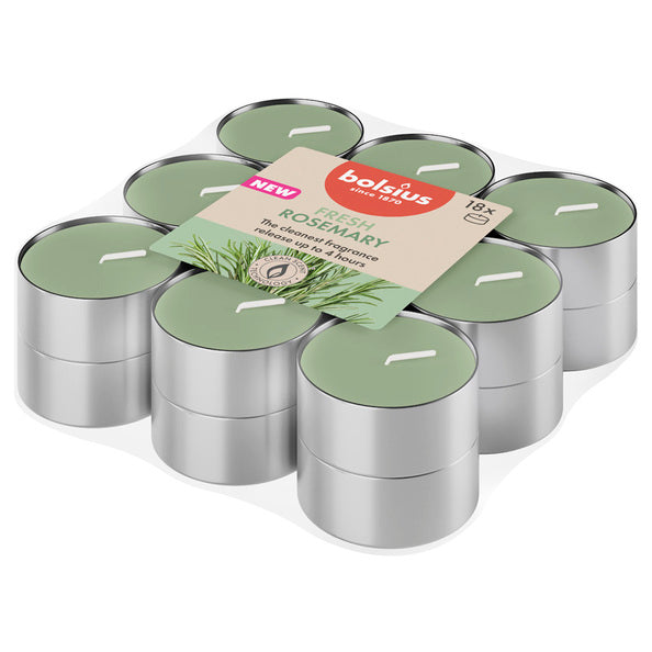 Bolsius Duftteelichter True Fragrances Rosmarin ø38x18 mm 4 Stunden (8x 18 Stück)