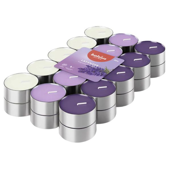 Bolsius Duft-Teelichter Lavendel ø38x16 mm 3,5 Stunden (8x 30 Stück)