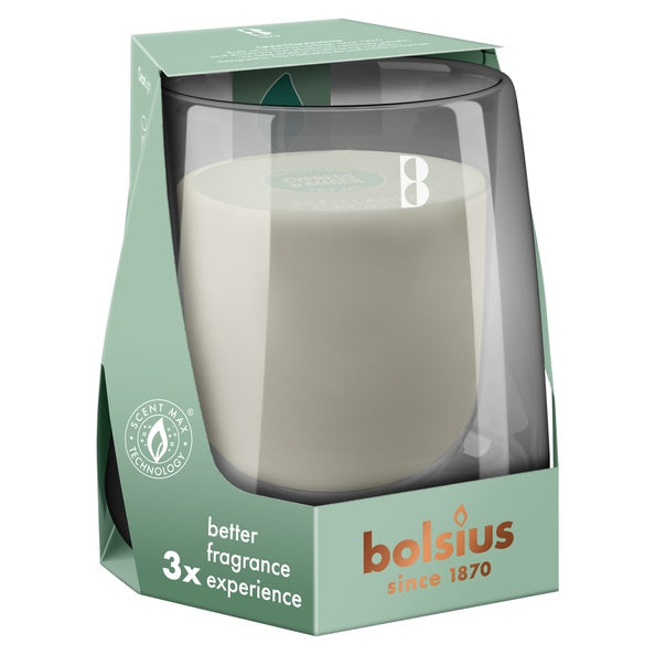 Bolsius Starterset Cleanlight Zypresse Bernstein ø86x90 mm 24 Stunden (4 Stück)