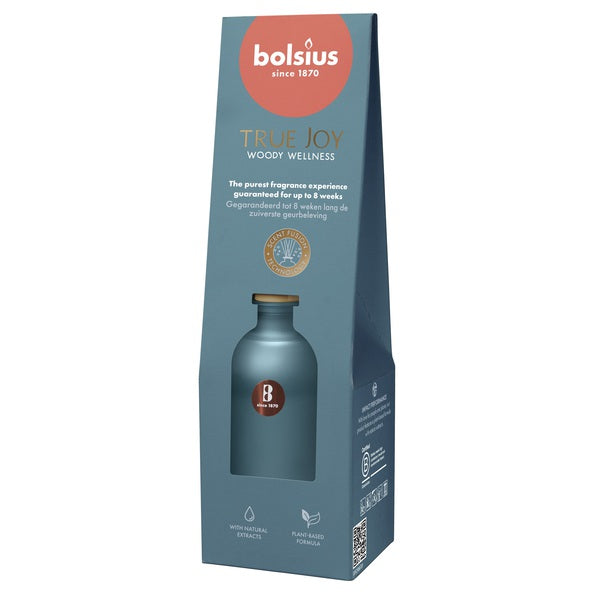 Bolsius Aromadiffusoren 80 ml True Joy Woody Wellness (6 Stück)
