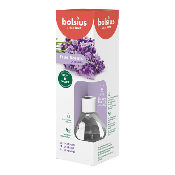 Bolsius Aromadiffusoren 60 ml echte Düfte Lavendel (6 Stück)