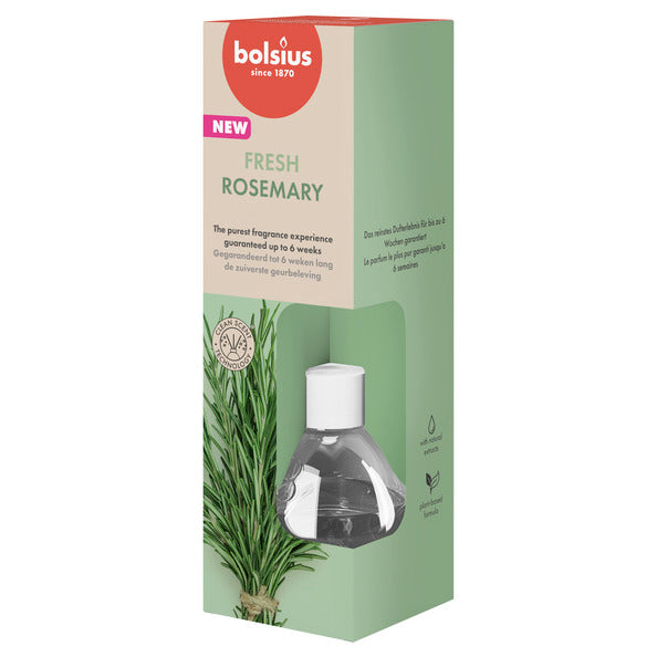 Bolsius Aromadiffusoren 60 ml wahre Düfte Rosmarin (6 Stück)
