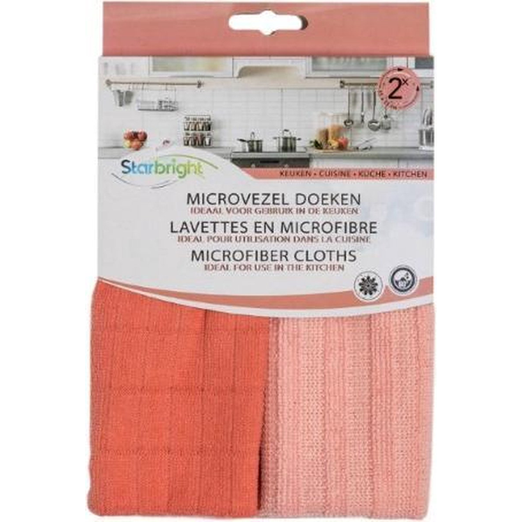 Starbright 1074054 - Mikrofasertuch 35x35cm Küche 2 Stück | 6 Stück