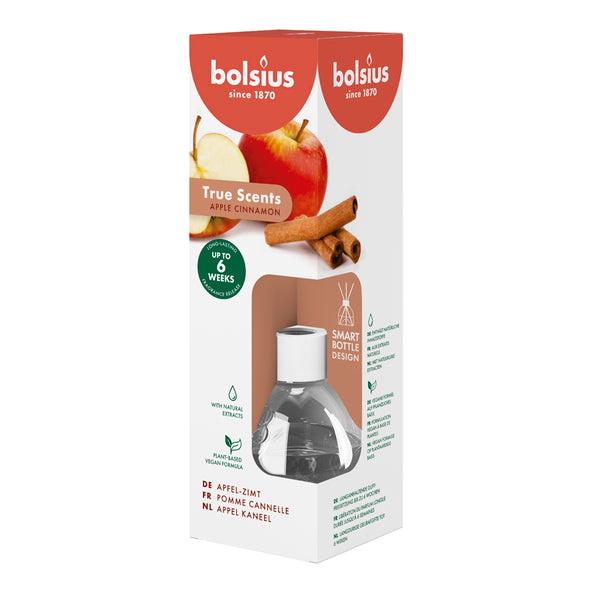 Bolsius Aromadiffusoren 60 ml True Scents Apfel-Zimt (6 Stück)