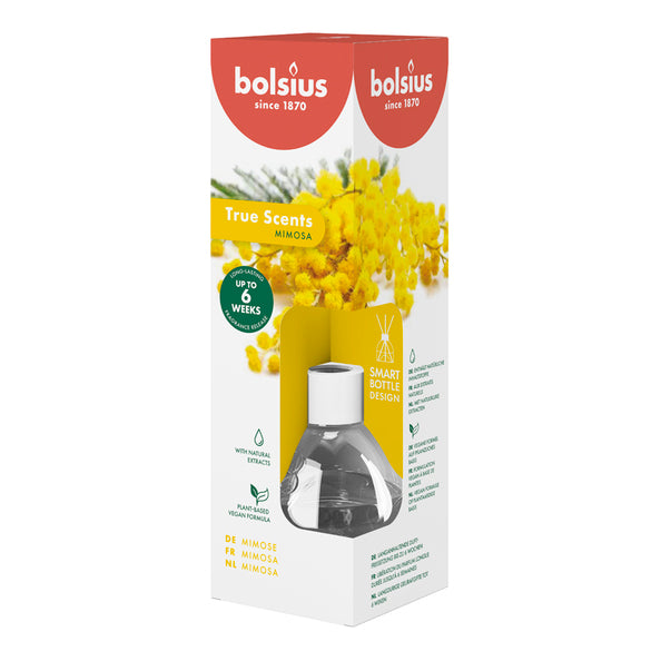 Bolsius Aromadiffusoren 60 ml wahre Düfte Mimosa (6 Stück)