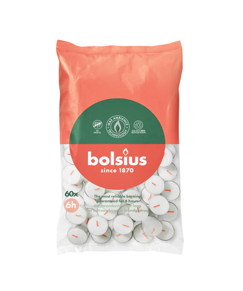 Bolsius Teelichter ø38x19 mm 6 Stunden (6x 60 Stück)