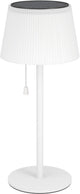 Eglo Scordiano Tischleuchte – wiederaufladbar (bis zu 22 Stunden Licht) – Solar – 38 cm – weiß – kabellos – drinnen und draußen – Zugschalter