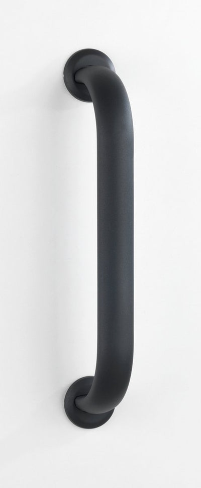 Wenko Wandgriff Secura Premium 43cm Anthrazit Aluminium – Sicherheitsgriff – Wandhalterung – Badewannengriff – Belastbarkeit max. 120 kg - TÜV GS geprüft, zugelassen und zertifiziert